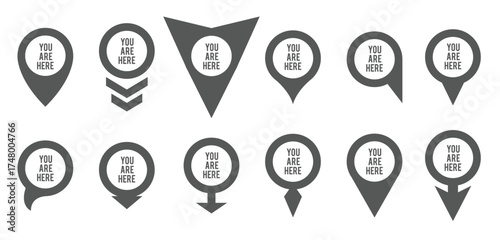 position pointer vector illustration