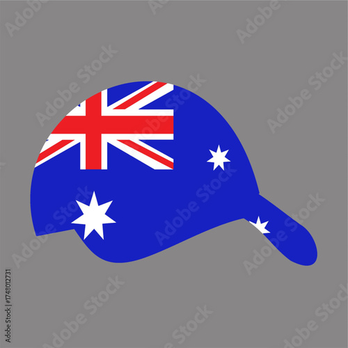 australian cap ethnicity australia flag design man kids cap.eps