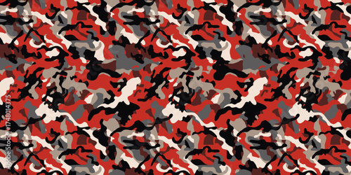Colorful camouflage pattern vector design for military fabric, textile print, fashion clothing, and creative modern background artwork