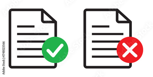 PICTOS FICHIERS VALIDE ET REFUSE PLEINS