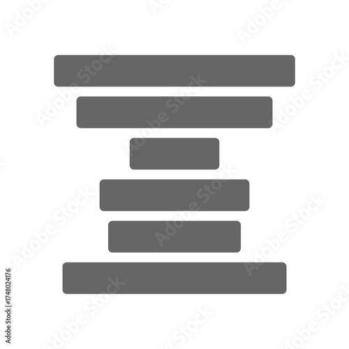 Centered Alignment Icon for Document Formatting and Layout Design