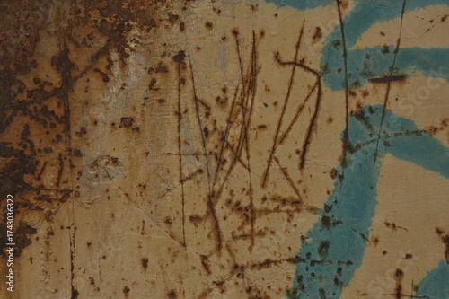 Rust Oxidized Rough Metallic Corrosion Background