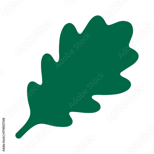 Oak Tree Leaf Shape Green Icon