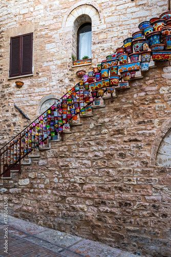 the village of Spello in Umbria	