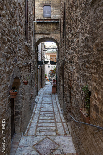 the village of Spello in Umbria	