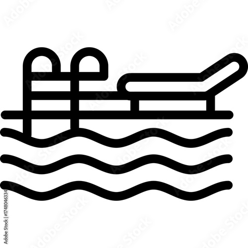 Pool Sports Icon Vector Element
