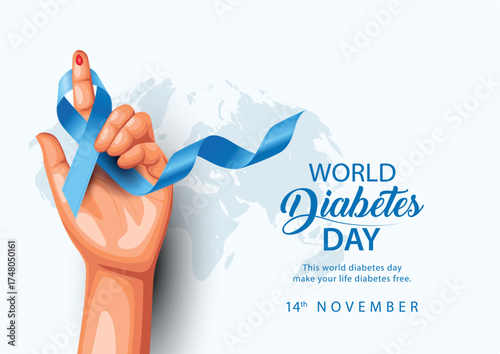 World Diabetes day. November 14,vector logo type icon. abstract Vector illustration