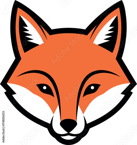 Stylized Fox Face Logo
