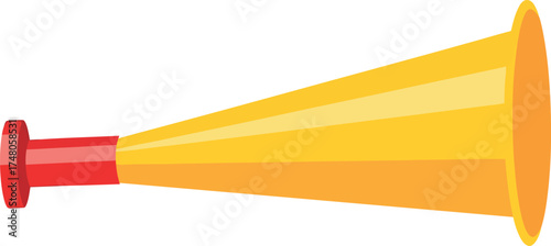 Yellow Vuvuzela Horn - Isolated
