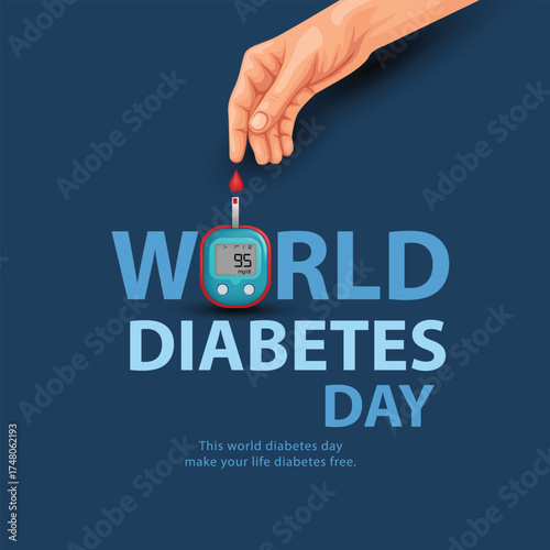 World Diabetes day. November 14,vector logo type icon. abstract Vector illustration