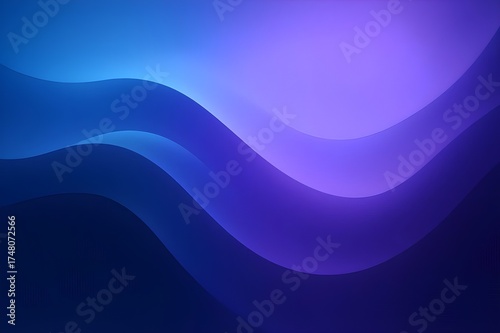Stunning abstract waves flowing with blue and purple