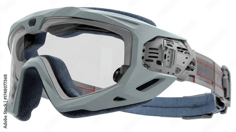 Fototapeta premium ski helmet isolated on white