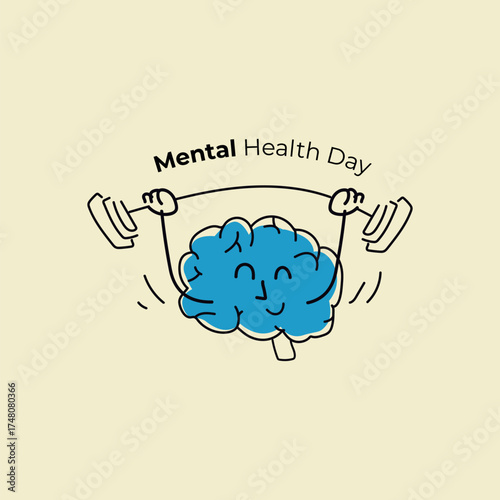 Strengthening Mental Health Graphic Illustration