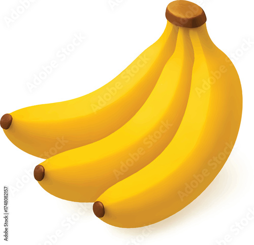 Ripe bananas on display, perfect for healthy eating campaigns, vibrant yellow color, delicious snack, promoting wellness and nutritious lifestyles, vibrant