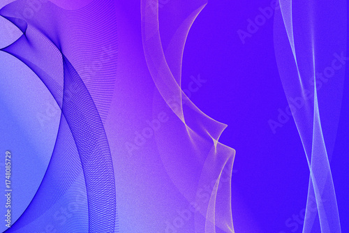 Abstract futuristic blue wave pattern with flowing curve lines for digital art wallpaper and vector background