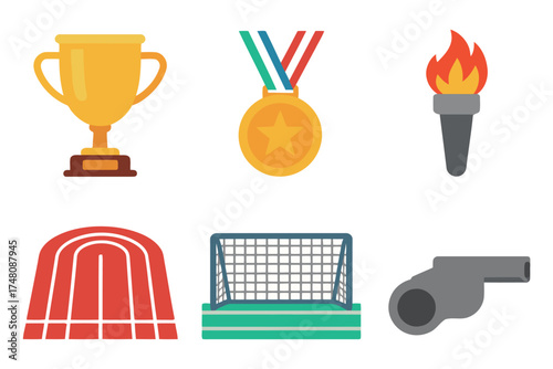 Sports and Competition Award Icons Set
