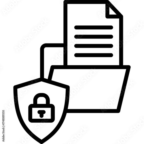 Privacy And Data Ethics line icon