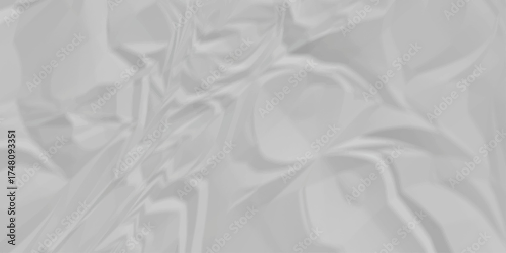 Obraz premium White crumpled paper background texture pattern overlay. wrinkled high resolution arts craft and Seamless white crumpled paper. 