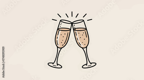 Champagne cheers celebration toast drink alcohol wine glasses party sparkling beverage event occasion silhouette