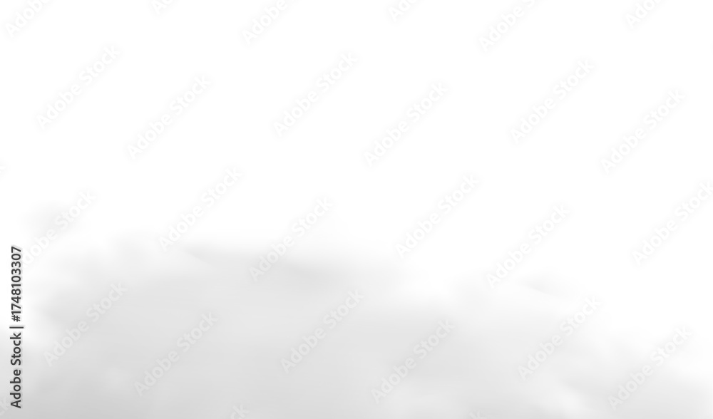 Obraz premium single white cloud with transparent background 