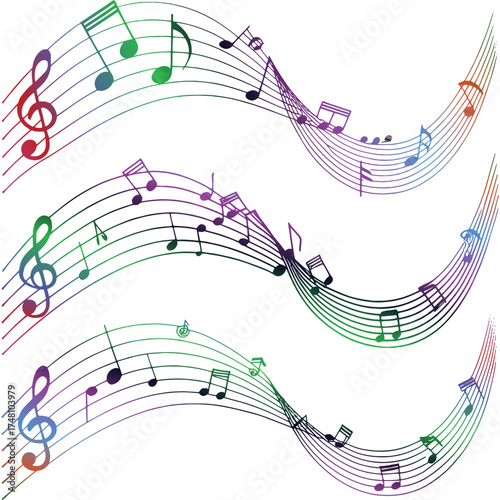 music background with notes