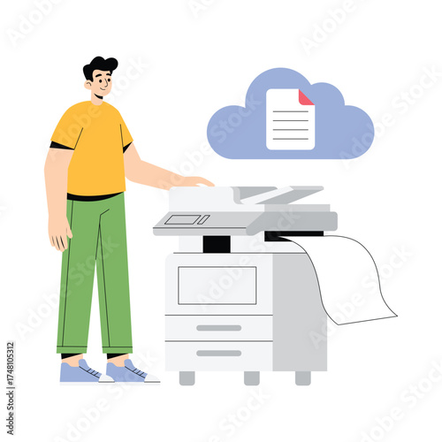 Recovering lost or deleted data from cloud backup Illustration
