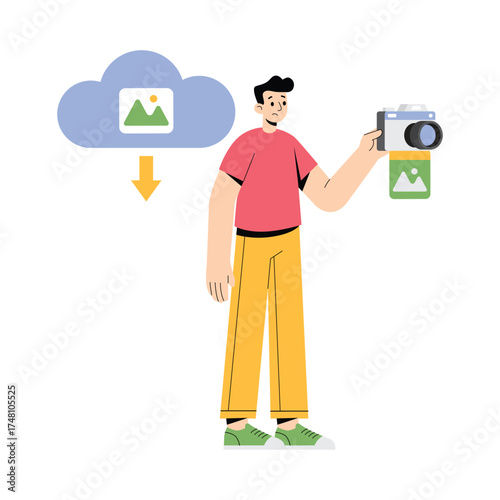 Image file uploaded from device to cloud platform Illustration 