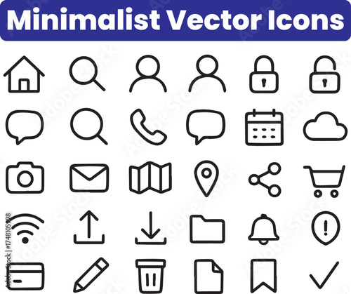Minimalist Vactor Icons