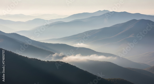 Appalachian Mountains at dawn