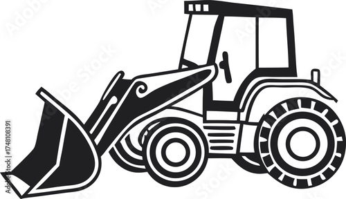 Front loader vehicle art