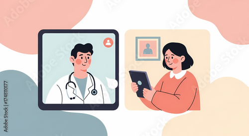 Seamless virtual medical consultation connecting patients with experienced doctors through secure online video calls, offering accessible digital healthcare solutions and remote professional advice