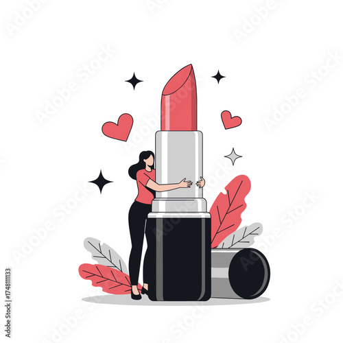 Embrace the glamour and confidence that a touch of lipstick can bring to your look.