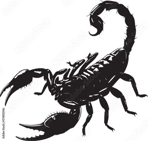 Black Scorpion Isolated