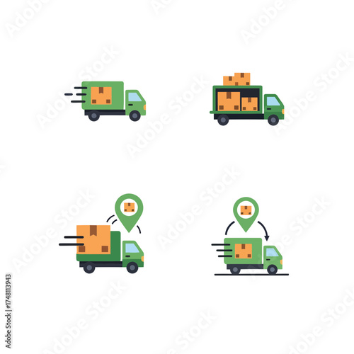 Visionary concept of an eco-friendly metropolis with smart public transport and renewable energy sources for a sustainable future