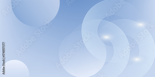 Abstract blue modern background with circle elements. Digital technology concept.