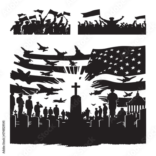 Celebrating Sacrifice and Unity in Honor of Armed Forces and Patriotic Citizens with Respect and Pride for National Freedom and Heritage