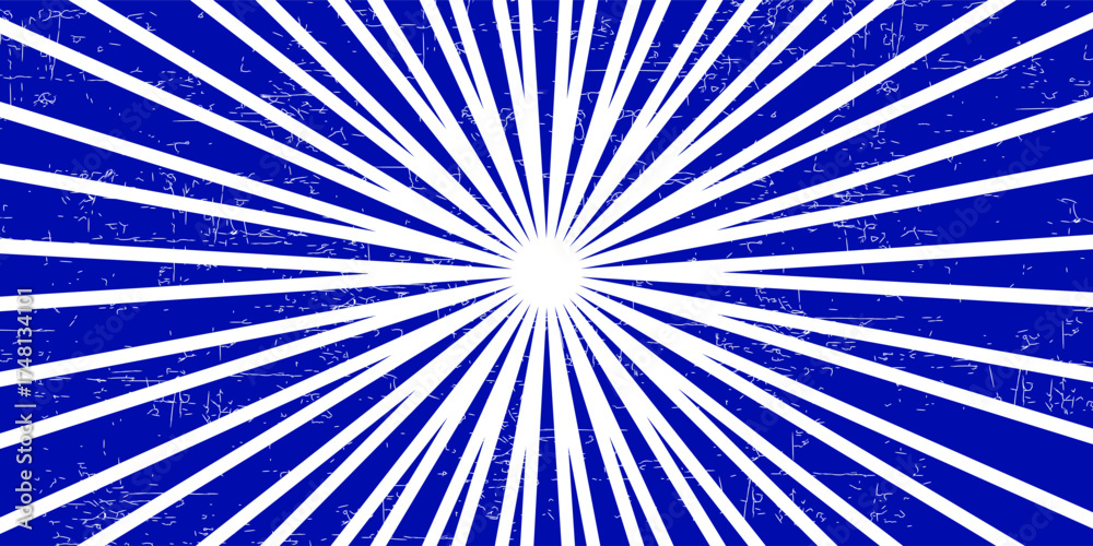 Obraz premium Ray sun light. Sunburst background. Radial circle line. Pattern starburst. Comic beam lines. Sun effect rays. Abstract firework. Concentration stripe. Cartoons lightning style. Vector illustration