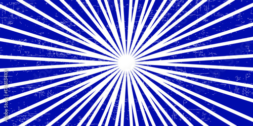 Ray sun light. Sunburst background. Radial circle line. Pattern starburst. Comic beam lines. Sun effect rays. Abstract firework. Concentration stripe. Cartoons lightning style. Vector illustration