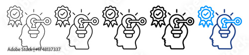Intellectual Property Icon Different Style Outline Collection Set