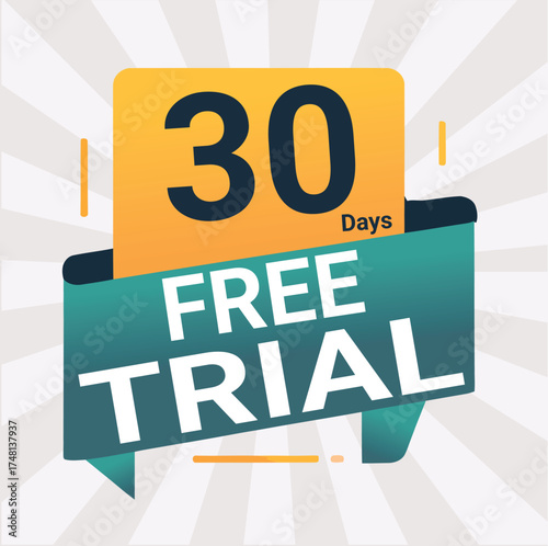 Promotional banner advertising a thirty day free trial offer