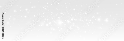 Glowing Sparkle Background PNG.Shiny Twinkling Stars with Glittering Light, Fantasy Illumination and Transparent Effect for Card Design or Festive Decorations	