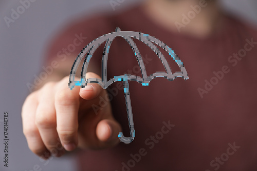 Hand pointing towards a dig...