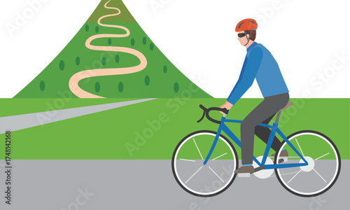 自転車での山登り