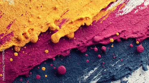 Modern multicolor abstract wall design high resolution picture