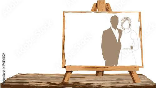 Personalized Wooden Photo Stand: A Unique Keepsake Vector Display