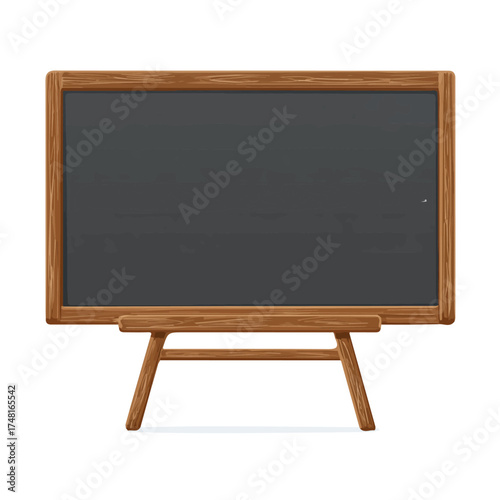2D flat vector illustration of a Blackboard, designed in a modern minimal style and isolated on a white background.