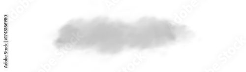 White cloud and smoke explosion with steam and mist elements for pollution or nature-themed abstract vector illustration on transparent background.