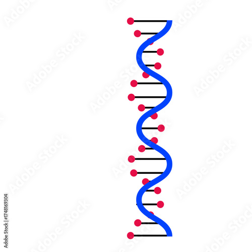 DNA Molecule Strand Graphic