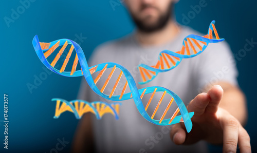 Abstract image of DNA stran...