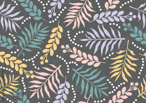 authentic floral seamless pattern